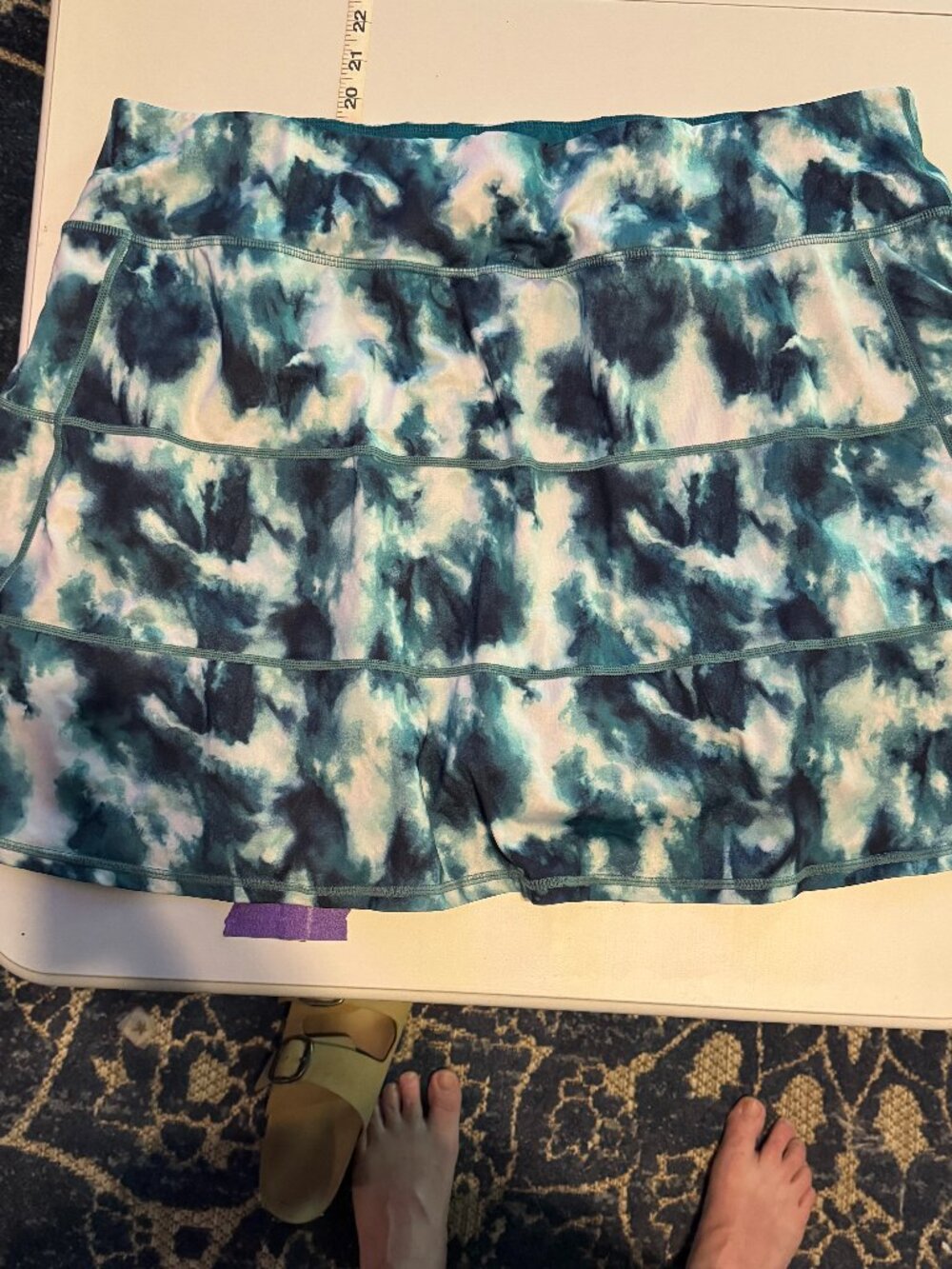 Idealogy - Tie-Dye Skort - Green, White - 2x